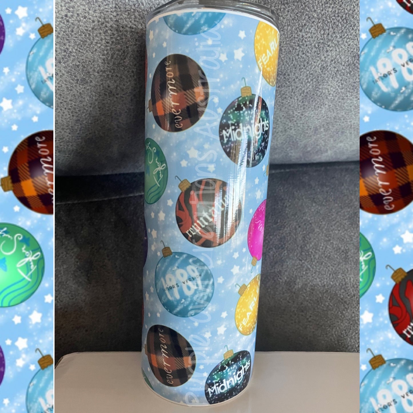 Christmas Tay 20oz Tumbler and 16oz Glass
