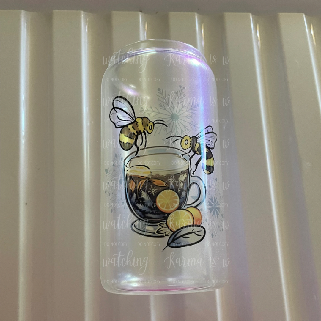 EOYS - 16oz Tumbler Bees & Tea