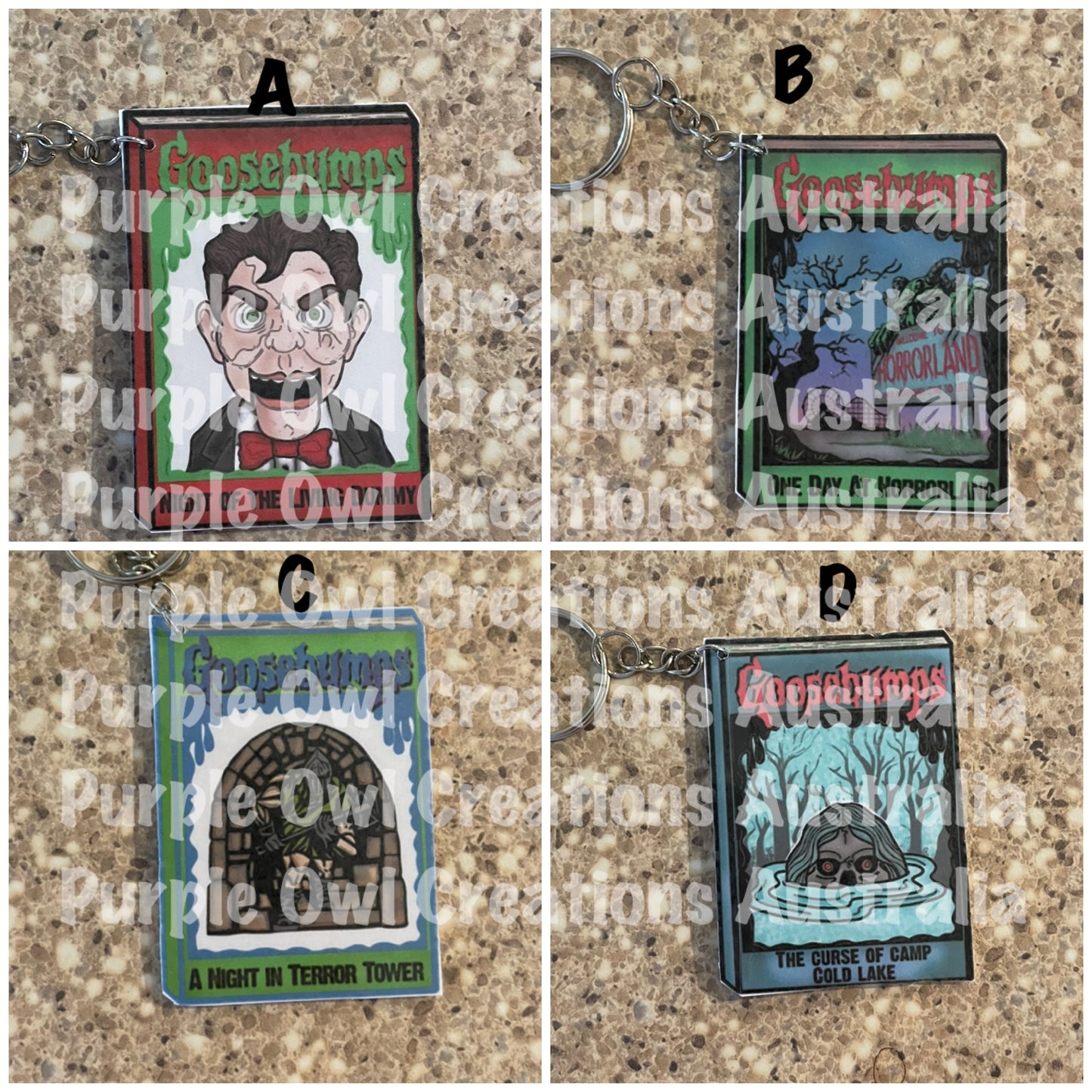 Keyrings Inspired By Goose Bumps (Copy)