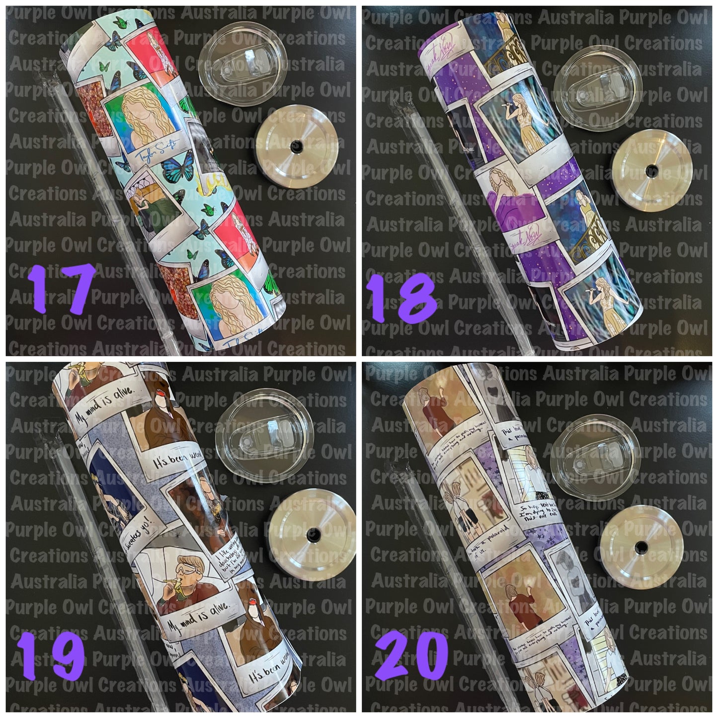 Tumbler Inspired  by Taylor Swift options 1-20