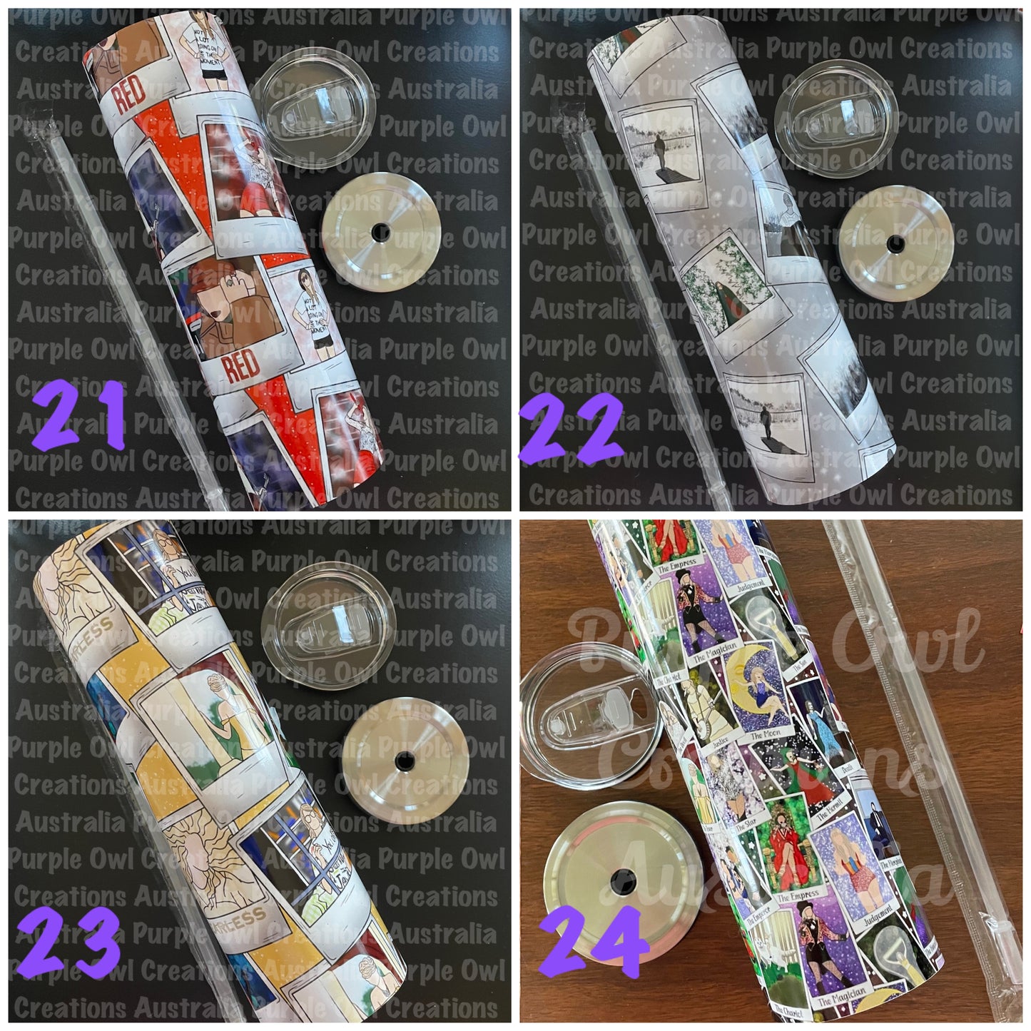 Tumbler Inspired  by Taylor Swift options 1-20