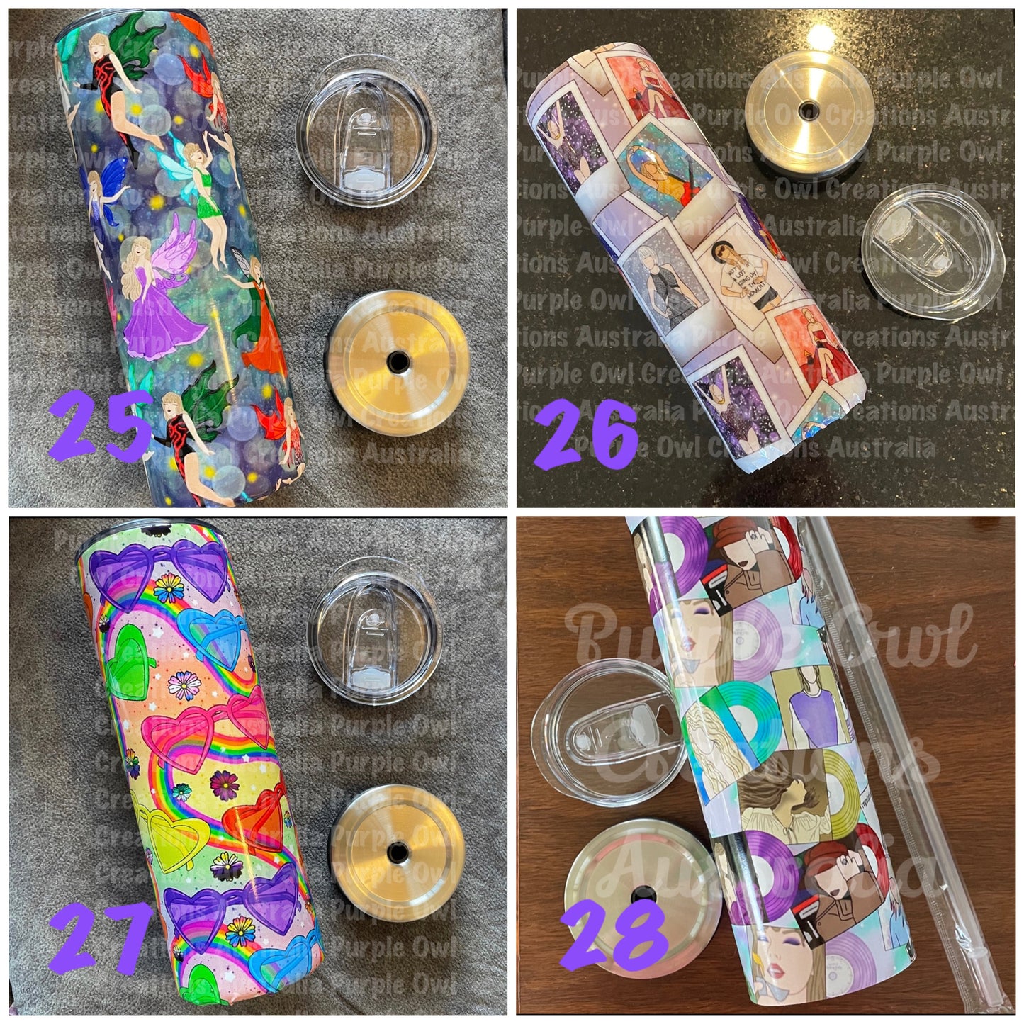 Tumbler Inspired  by Taylor Swift options 1-20