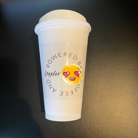 Powered by Taylor and Coffee Travel Cup