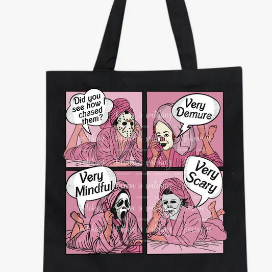Scary Demure Tote Bag