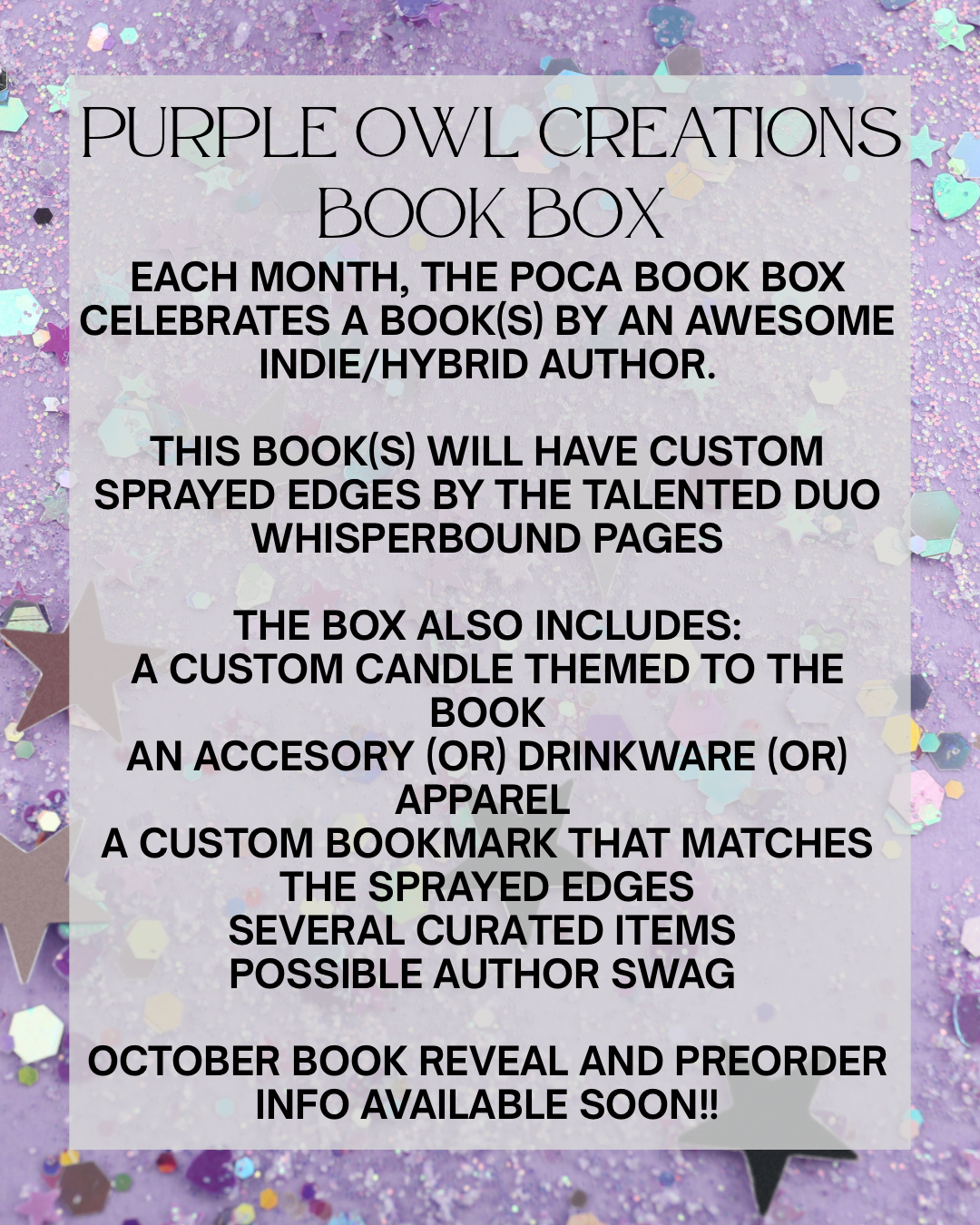 POCA Book Box - October