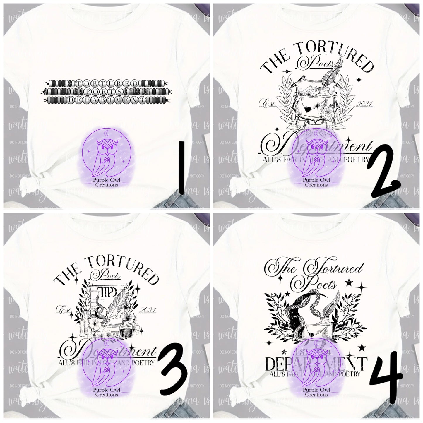 Inspired by Tay Part 1 Vigilante Tees (Adult Sizes)