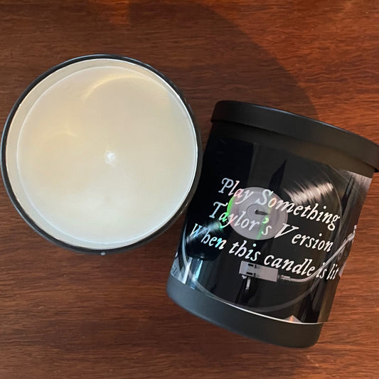 Inspired Taylor Swift ‘Play when lit…’Soy Wax Candle