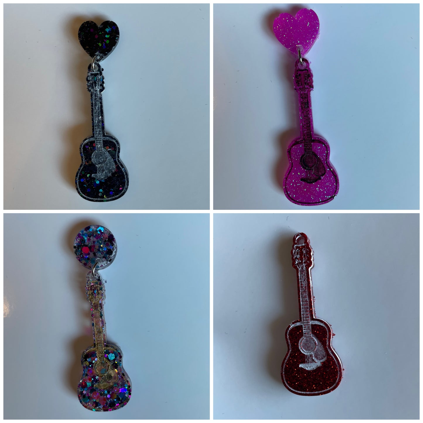 Acoustic Guitar Earrings Inspired by TS