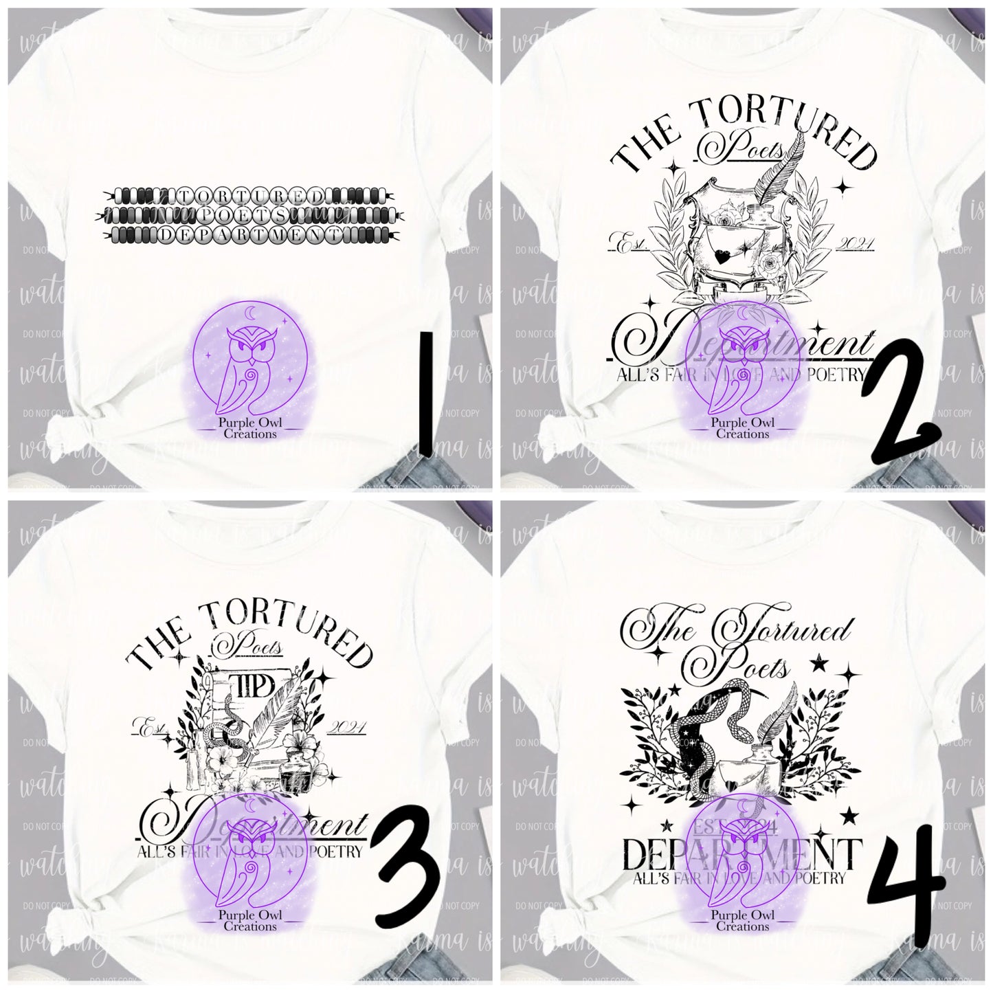 Inspired by Tay Part 1 Vigilante Tees (Junior Sizes)